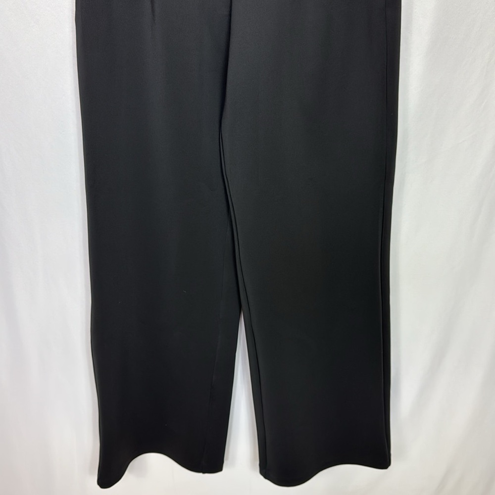 Good American Luxe Suiting Column Wide Leg Trousers Pants‎ Size 10/30 Black - Picture 8 of 16